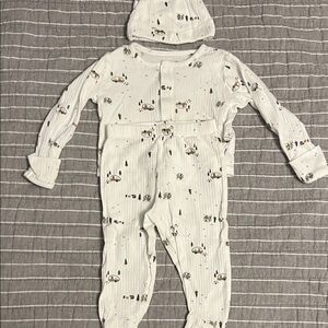 Adorable Matching Pajama Set with Hat